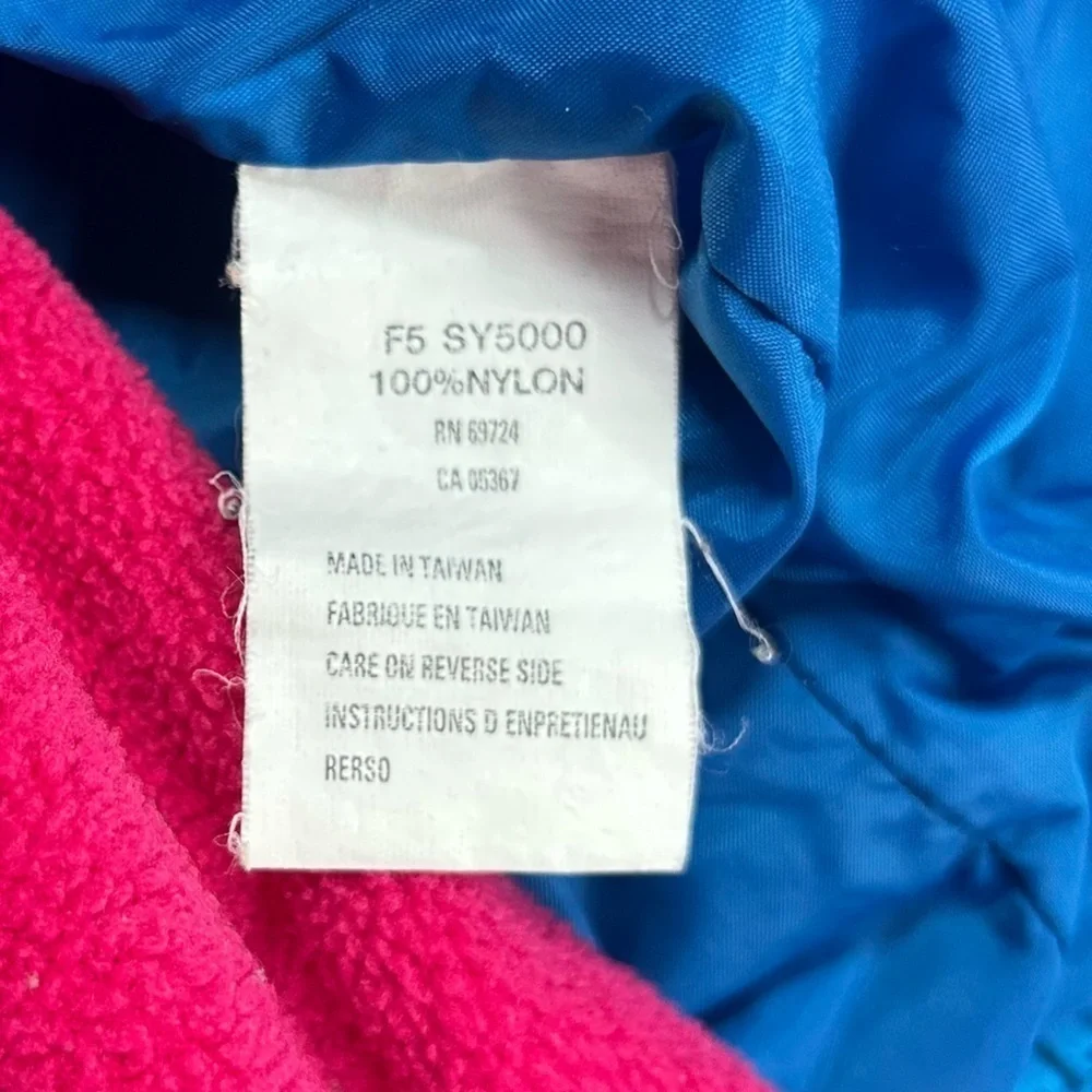 VTG 90’s Columbia Bugaboo 3 In 1 Teal, Pink Ski Jacket Fleece Youth, 14-16